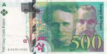 Francia 500 Francs - Pierre et Marie Curie - 1995 - Letter R - P.160a