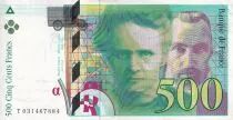 Francia 500 Francs - Pierre et Marie Curie - 1995 - Letter T - P.160