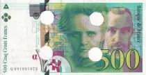 Francia 500 Francs - Pierre et Marie Curie - Annuled - 1994 - Letter Q - P.160