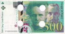Francia 500 Francs - Pierre et Marie Curie - Annuled - 1994 - Lettre P - P.160