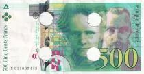 Francia 500 Francs - Pierre et Marie Curie - Cancelled - 1994 - Letter N - F.76.01