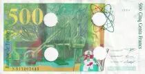 Francia 500 Francs - Pierre et Marie Curie - Cancelled - 1994 - Letter N - F.76.01