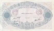 Francia 500 Francs - Pink and  blue - 02-12-1937 - Serial X.2718 - P.66