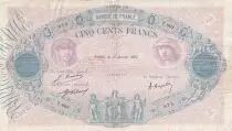Francia 500 Francs - Pink and  blue - 12-01-1921 - Serial T.609 - P.66
