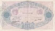 Francia 500 Francs - Pink and  blue - 16-07-1929 - Serial E.1146 - P.66