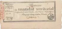 Francia 500 Francs - Territorial mandate - Serial 22 - Num 8495 - 1796