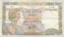 Francia 500 francs - The peace - 09-04-1942 - Serial R.5747