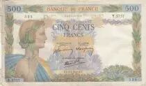 Francia 500 francs - The peace - 09-04-1942 - Serial Y.5757