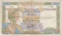 Francia 500 francs - The peace - 16-01-1941 - Serial Y.1904