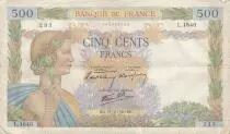 Francia 500 francs - The peace - 19-12-1940 - Serial L.1640