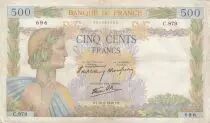 Francia 500 francs - The peace - 26-09-1940 - Serial C.979
