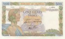 Francia 500 Francs - The peace- 01-10-1942 - Serial L.6964