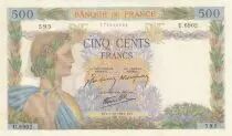 Francia 500 Francs - The peace- 01-10-1942 - Serial U.6902