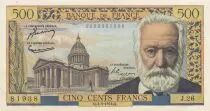 Francia 500 Francs - Victor Hugo - 04-03-1954 - Serial J.26