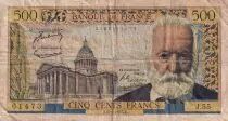 Francia 500 Francs - Victor Hugo - 06-01-1955 - Serial J.55 - P.133