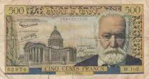 Francia 500 Francs - Victor Hugo - 10-07-1958 - Serial W.102