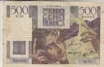 Francia 500 Francs, Chateaubriand - 19-07-1945- Serial O.18