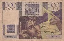 Francia 500 Francs, Chateaubriand - 19-07-1945- Serial W.19