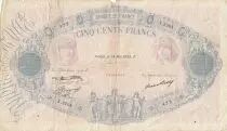 Francia 500 Francs Blue and Pink - 18-05-1933- Serial X.2204