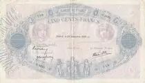Francia 500 Francs Blue and pink - 29-12-1939 S&eacute;rie O.3923