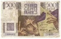 Francia 500 Francs Chateaubriand - 07-02-1946 - Serial Z.67- Fay.34.04