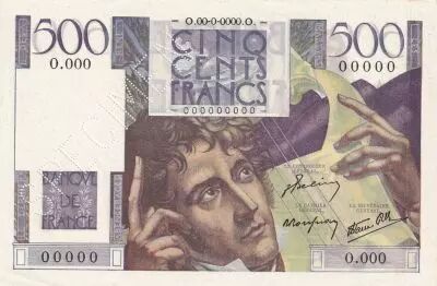 Francia 500 Francs Chateaubriand - Specimen - 1945