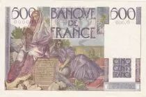 Francia 500 Francs Chateaubriand - Specimen - 1945