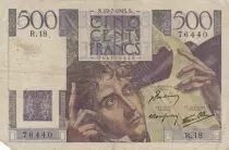 Francia 500 Francs Chateaubriand 19-07-1945 - Serial R.18