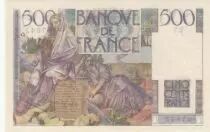 Francia 500 Francs Chateaubriand 19-07-1945 - Serial Y.7 - XF to AU - P. 129