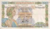 Francia 500 Francs La Paix - 01-10-1942 - Serial T.6860