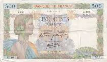 Francia 500 Francs La Paix - 16-05-1940 - Serial Z.186