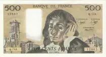 Francia 500 Francs Pascal - 02-07-1981 Serial Q.144
