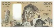Francia 500 Francs Pascal - 02-09-1993 Serial P.407 - AU - P.156