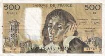 Francia 500 Francs Pascal - 05-12-1974 Serial G.46