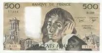 Francia 500 Francs Pascal - 08-01-1991 Serial D.129 - XF to AU - P.156