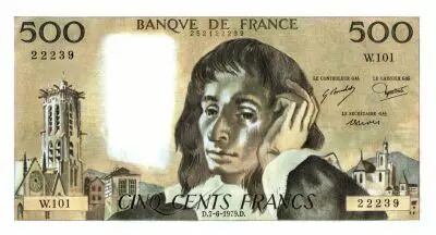 Francia 500 Francs Pascal - 1979-6-7 - W. 101
