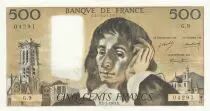 Francia 500 Francs Pascal - St Jacques Tower - 02-01-1969 - G.9- XF