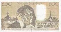 Francia 500 Francs Pascal - St Jacques Tower - 02-02-1989 - Serial T.293 - VF