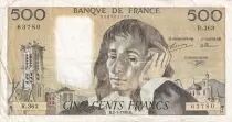 Francia 500 Francs Pascal - St Jacques Tower - 02-02-1989 - Serial T.293 - VF