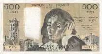 Francia 500 Francs Pascal - St Jacques Tower - 03-01-1985 - Serial P.224 - VF