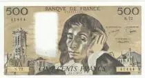 Francia 500 Francs Pascal - St Jacques Tower - 03-02-1977 - N.72 - UNC