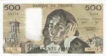 Francia 500 Francs Pascal - St Jacques Tower - 03-04-1980 - Serial L.112 - VF