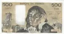 Francia 500 Francs Pascal - St Jacques Tower - 03-04-1980 - Serial T.108 - VF