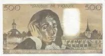 Francia 500 Francs Pascal - St Jacques Tower - 03-04-1980 - Serial T.108 - VF