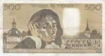 Francia 500 Francs Pascal - St Jacques Tower - 03-04-1980 - Serial Z.109 - VF