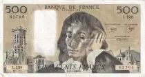Francia 500 Francs Pascal - St Jacques Tower - 03-04-1985 - Serial L.238 - VF