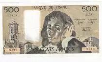 Francia 500 Francs Pascal - St Jacques Tower - 03-04-1985 - Serial L.238 - VF