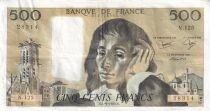 Francia 500 Francs Pascal - St Jacques Tower - 03-09-1980 - Serial N.125