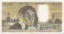 Francia 500 Francs Pascal - St Jacques Tower - 04-10-1973 - Serial O.32 - F to VF