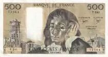 Francia 500 Francs Pascal - St Jacques Tower - 06-02-1986 - Serial T.241 - VF